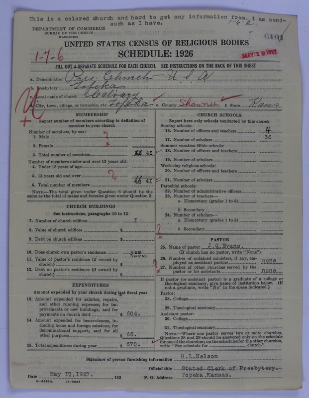 Scan of Presbyterian Church in the United States of America: 6101