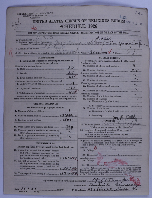 Scan of African Methodist Episcopal Church: 185
