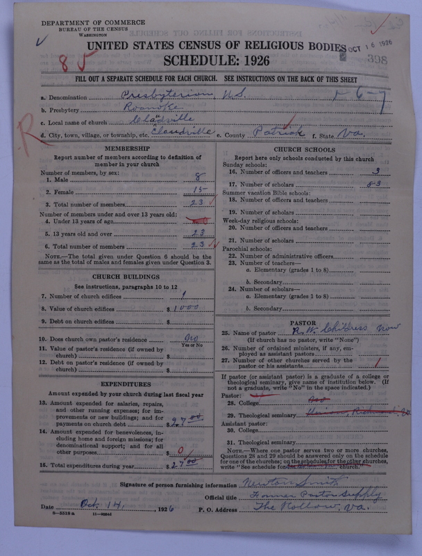 Scan of Presbyterian Church in the United States: 398