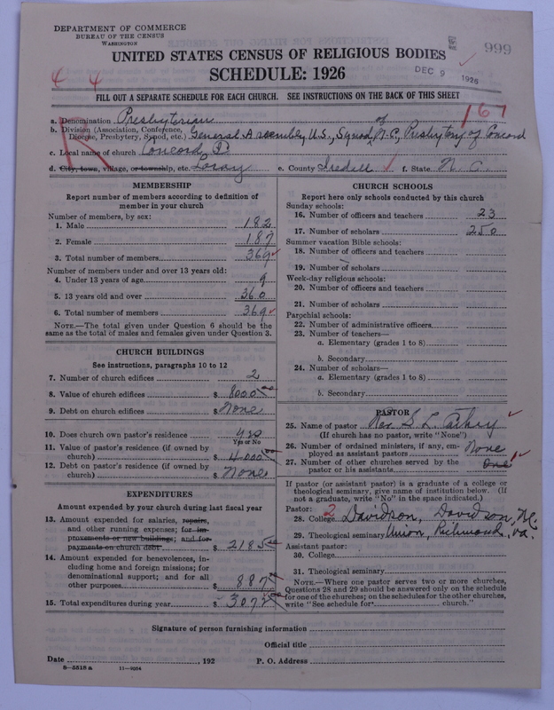 Scan of Presbyterian Church in the United States: 999
