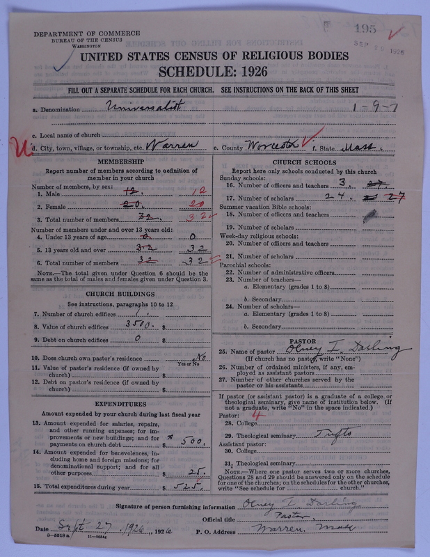 Scan of Universalist Church: 195