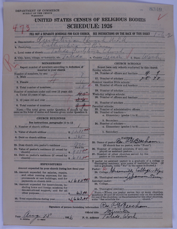 Scan of Presbyterian Church in the United States of America: 8349