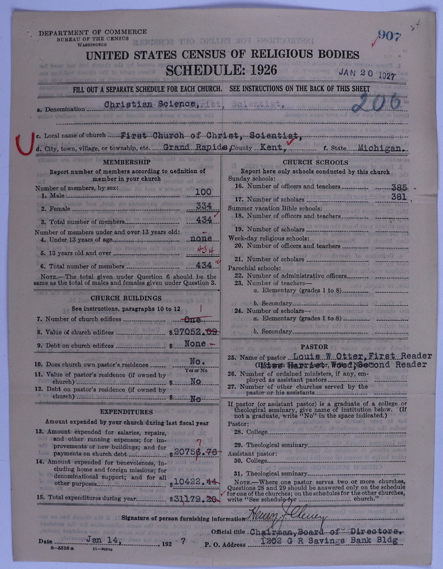Scan of Church of Christ, Scientist: 907