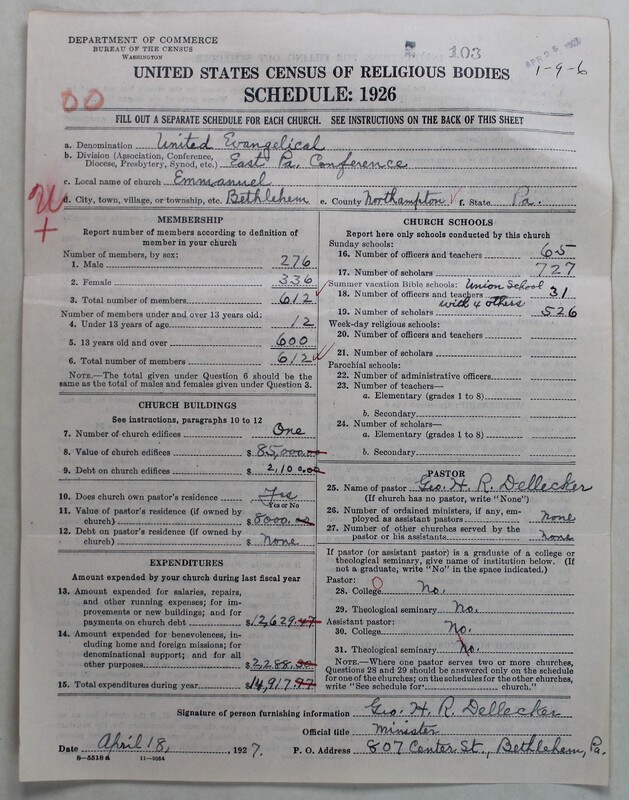 Scan of Evangelical Congregational Church: 103