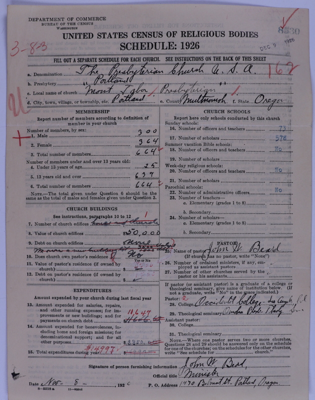 Scan of Presbyterian Church in the United States of America: 8530