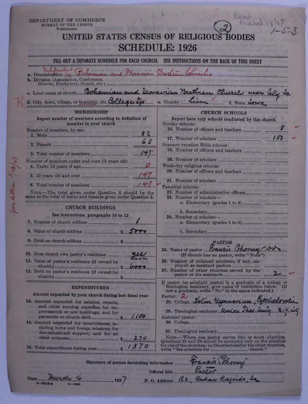 Scan of Bohemian and Moravian Brethren Churches: 2