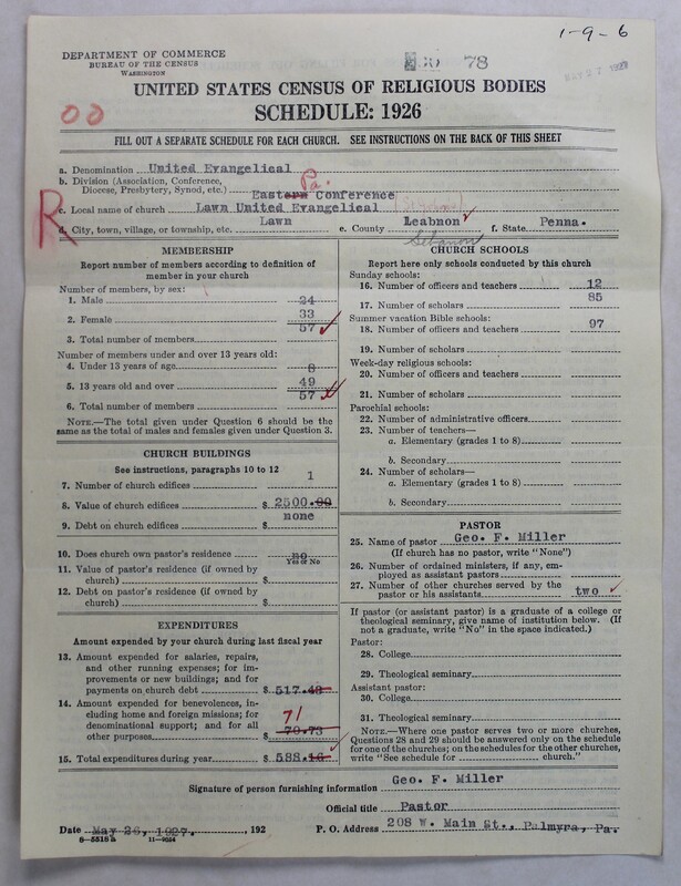 Scan of Evangelical Congregational Church: 78