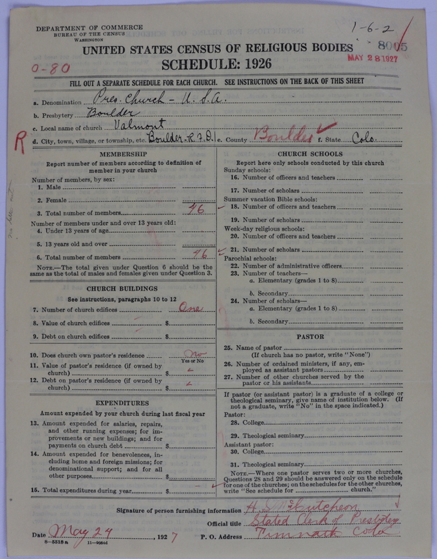 Scan of Presbyterian Church in the United States of America: 8005