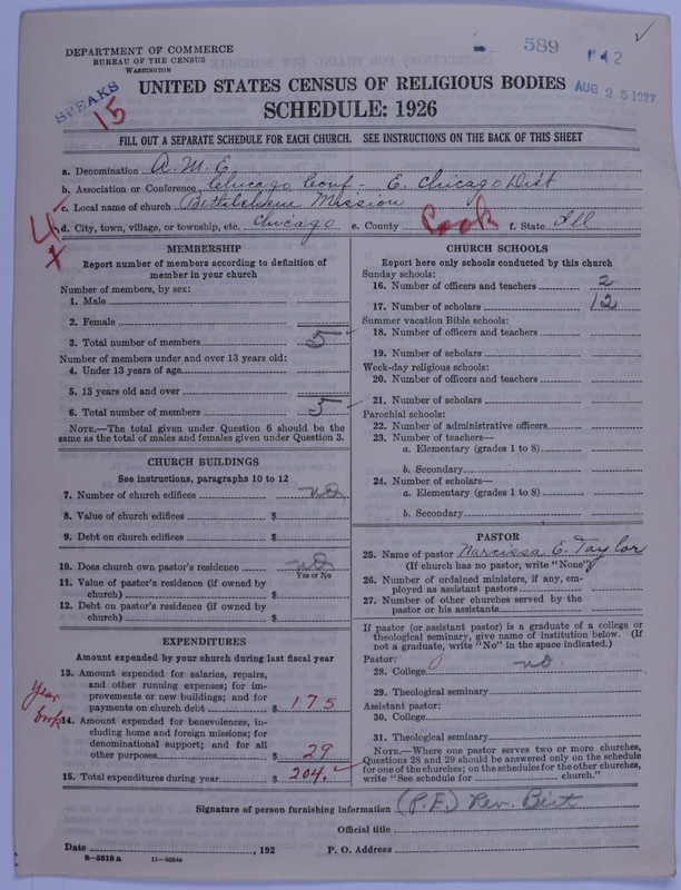 Scan of African Methodist Episcopal Church: 589