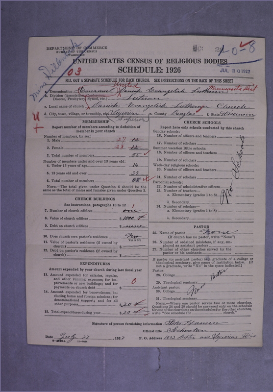 Scan of United Danish Evangelical Lutheran Church in America: 28