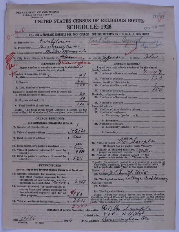 Scan of Presbyterian Church in the United States of America: 7090