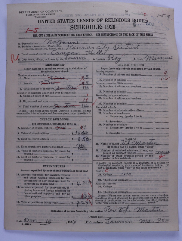 Scan of Church of the Nazarene: 509