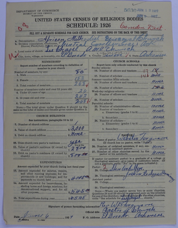 Scan of African Methodist Episcopal Church: 5630