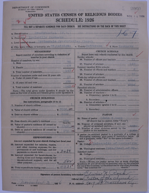 Scan of Presbyterian Church in the United States: 2060