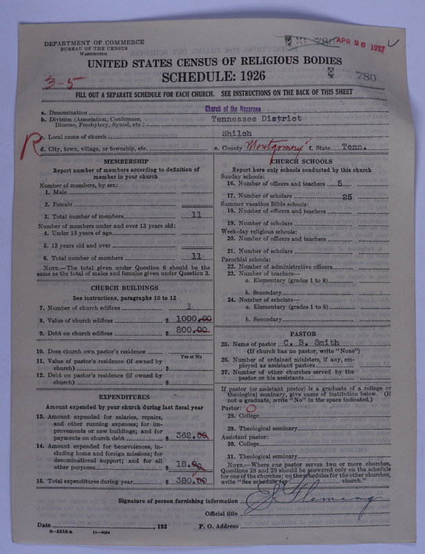 Scan of Church of the Nazarene: 780