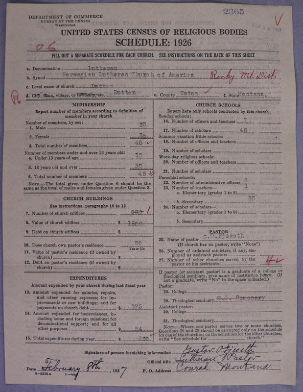 Scan of Norwegian Lutheran Church of America: 2365