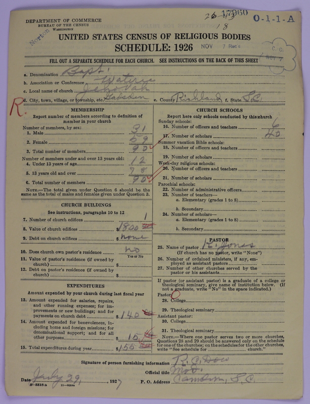 Scan of Negro Baptists: 17960