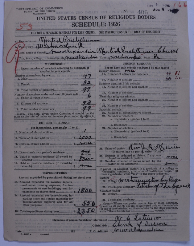 Scan of United Presbyterian Church of North America: 406