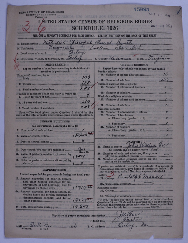 Scan of Methodist Episcopal Church, South: 15821