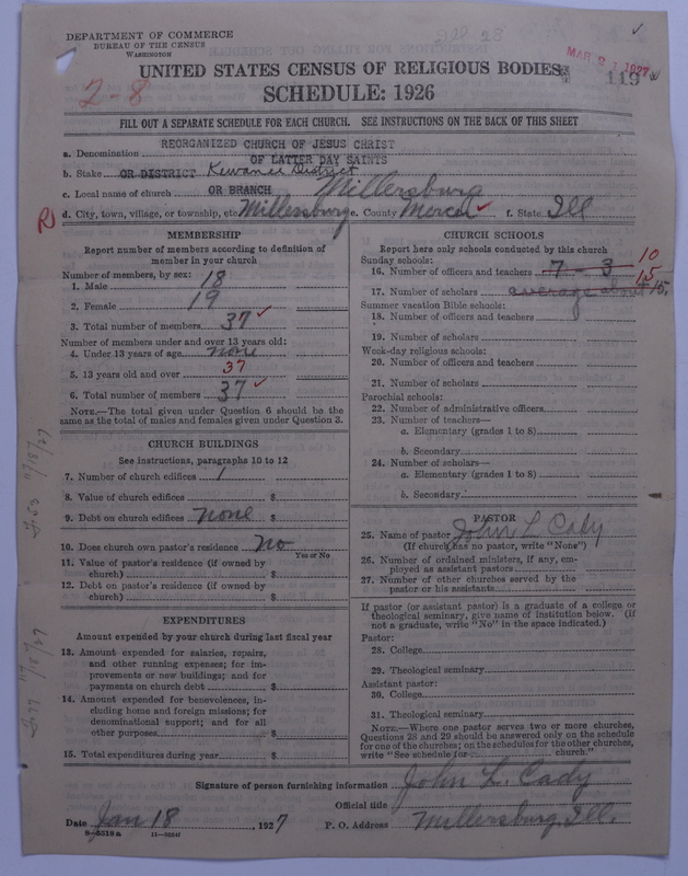 Scan of Reorganized Church of Jesus Christ of Latter Day Saints: 119