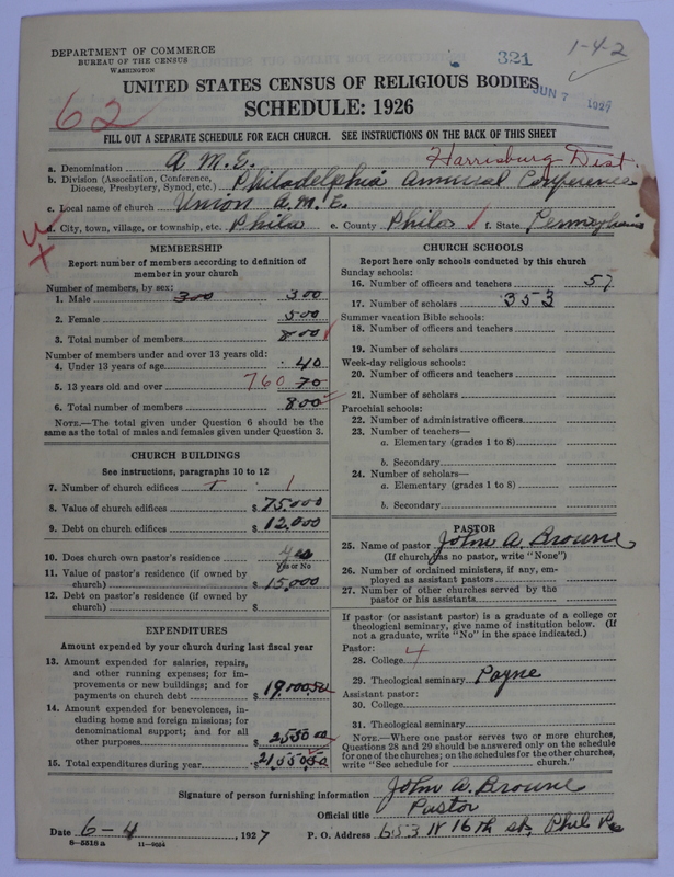 Scan of African Methodist Episcopal Church: 321
