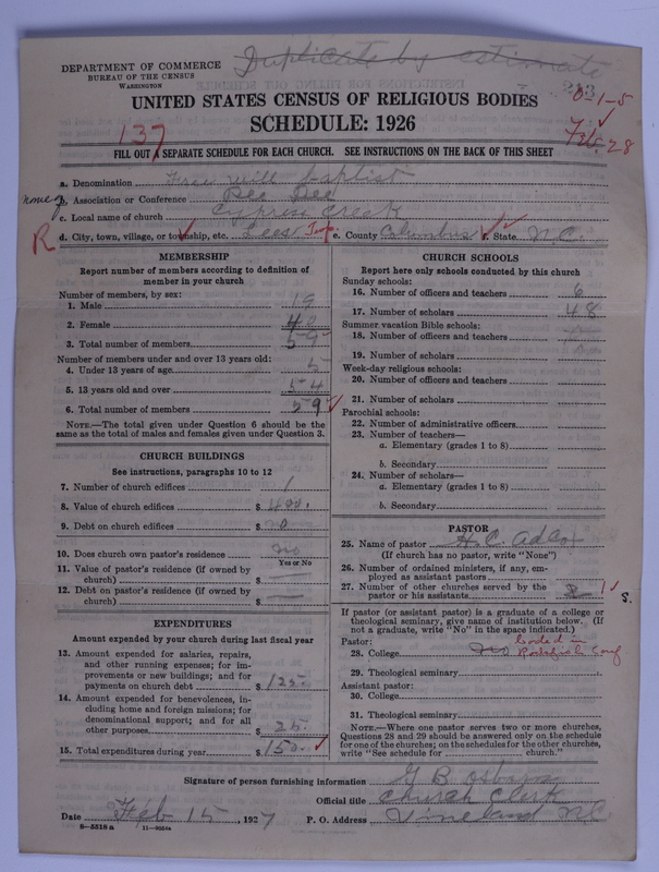 Scan of Free Will Baptists: 213