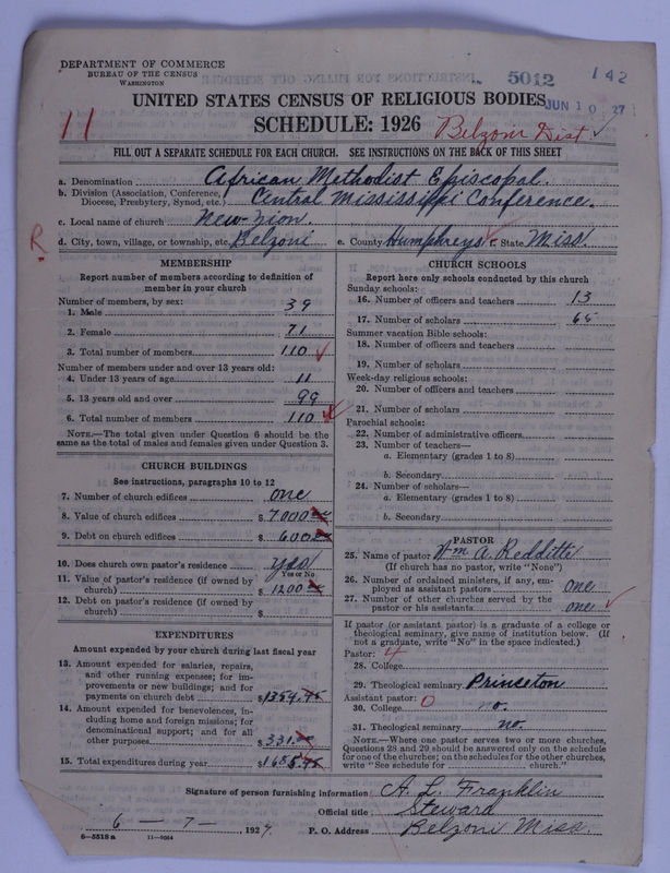 Scan of African Methodist Episcopal Church: 5012