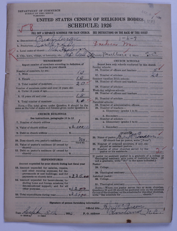 Scan of Presbyterian Church in the United States: 1499