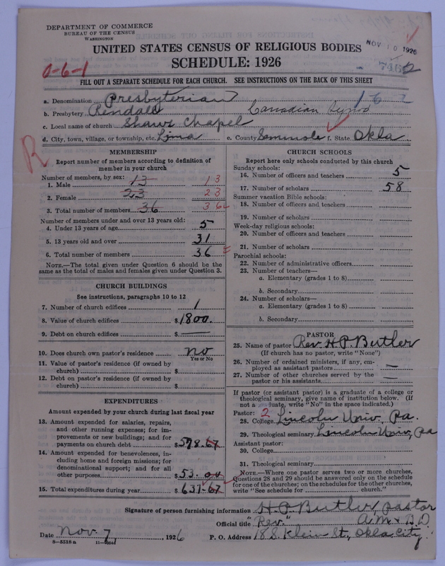 Scan of Presbyterian Church in the United States of America: 7462