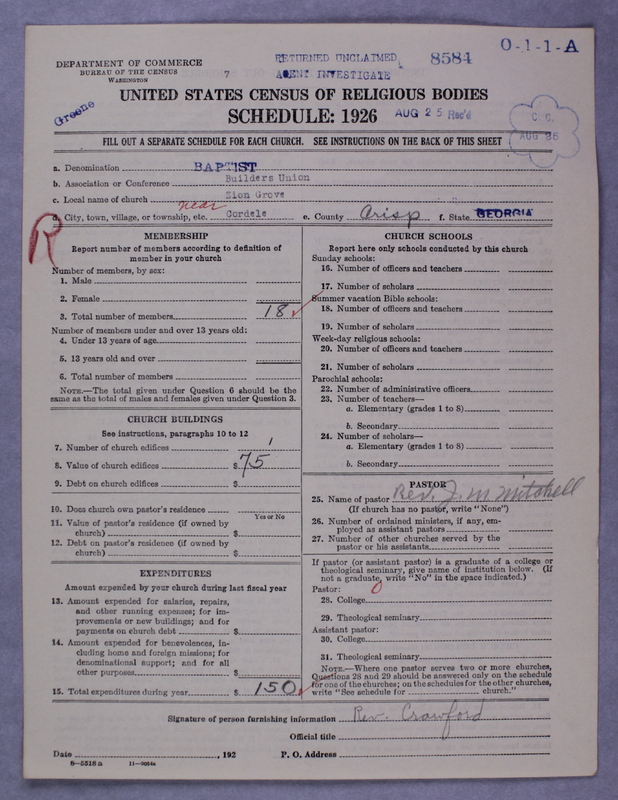 Scan of Negro Baptists: 8584
