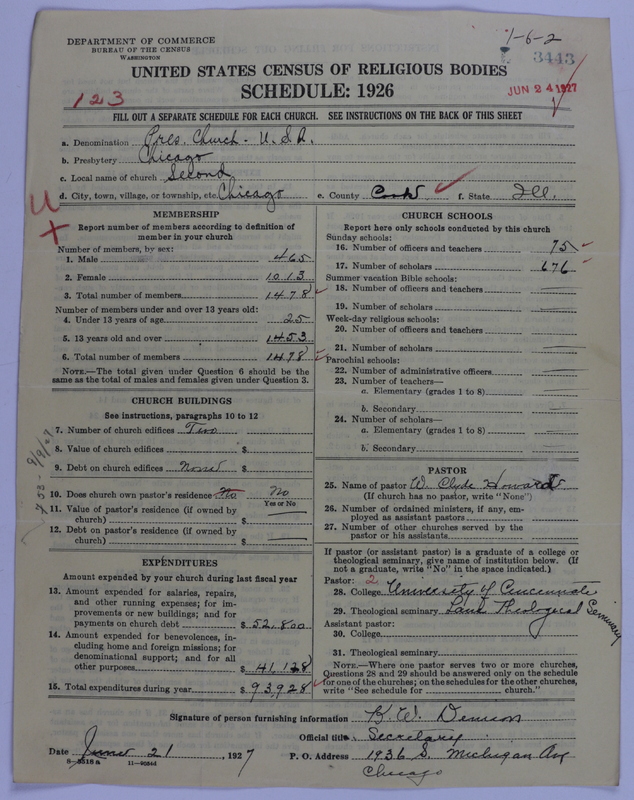 Scan of Presbyterian Church in the United States of America: 3443