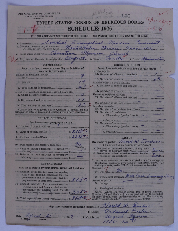 Scan of Swedish Evangelical Mission Covenant of America: 146
