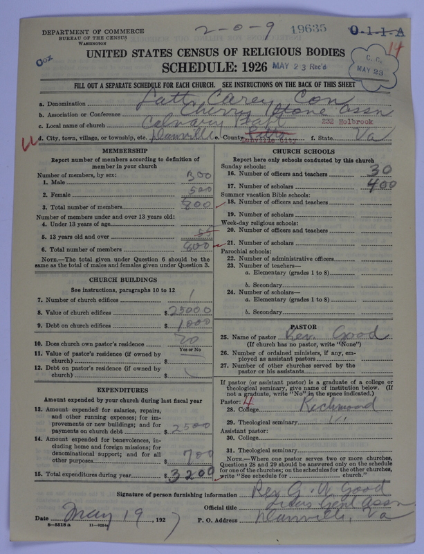 Scan of Negro Baptists: 19635