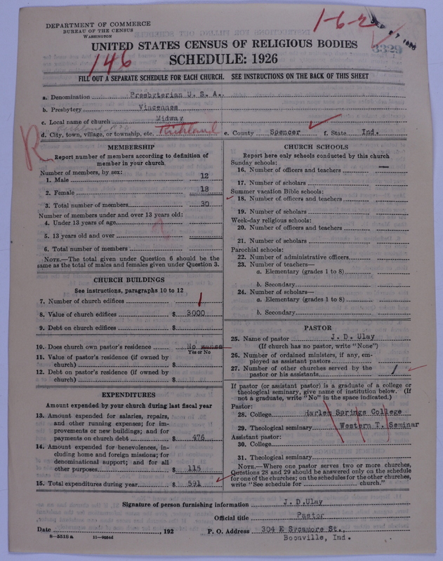 Scan of Presbyterian Church in the United States of America: 3329