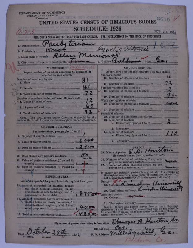 Scan of Presbyterian Church in the United States of America: 6650
