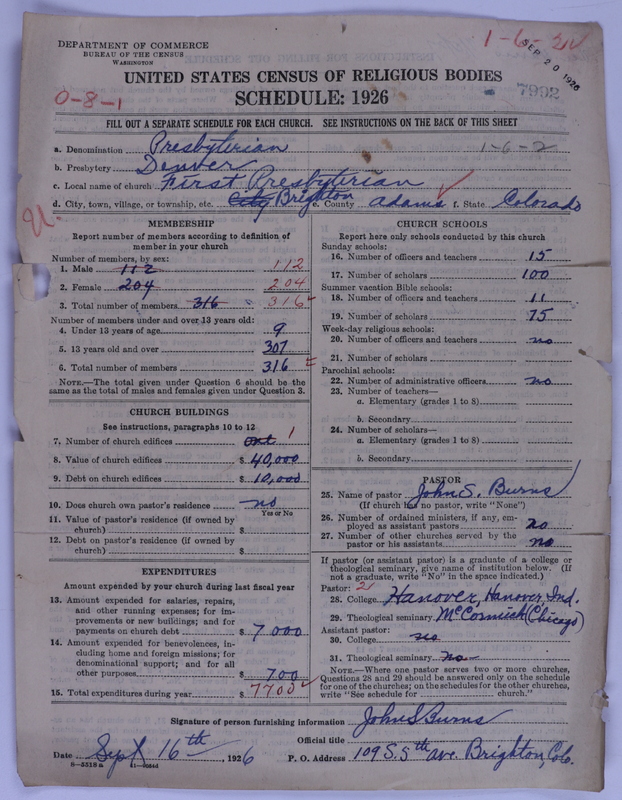 Scan of Presbyterian Church in the United States of America: 7992