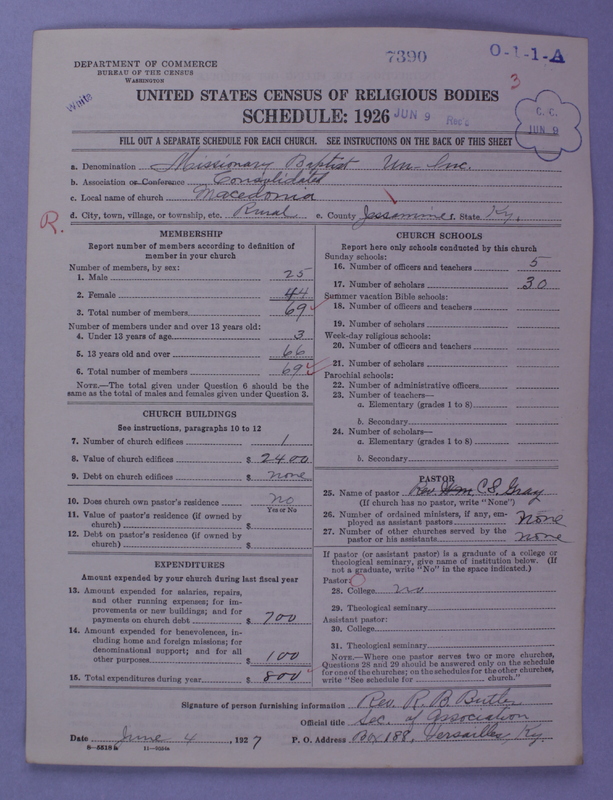 Scan of Negro Baptists: 7390