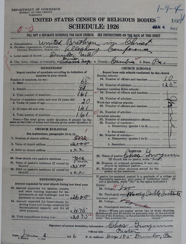 Scan of Church of the United Brethren in Christ: 103