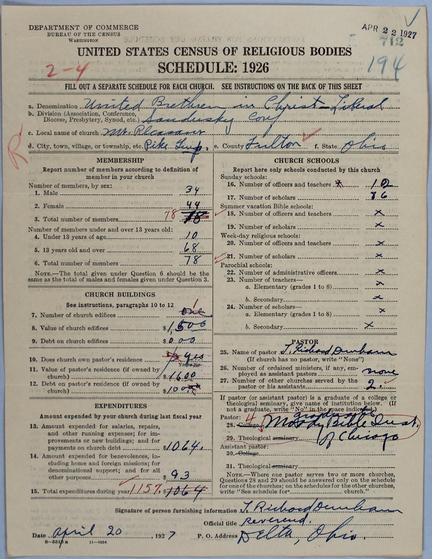 Scan of Church of the United Brethren in Christ: 712
