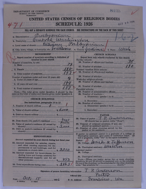 Scan of Presbyterian Church in the United States of America: 8425