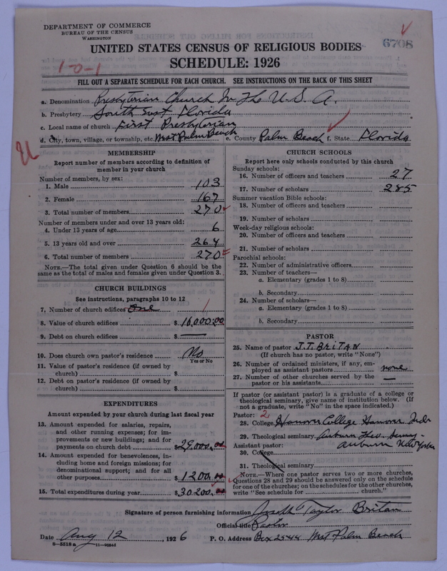 Scan of Presbyterian Church in the United States of America: 6708