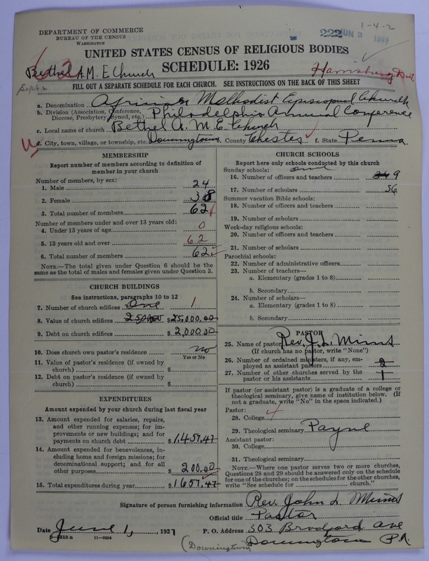 Scan of African Methodist Episcopal Church: 222