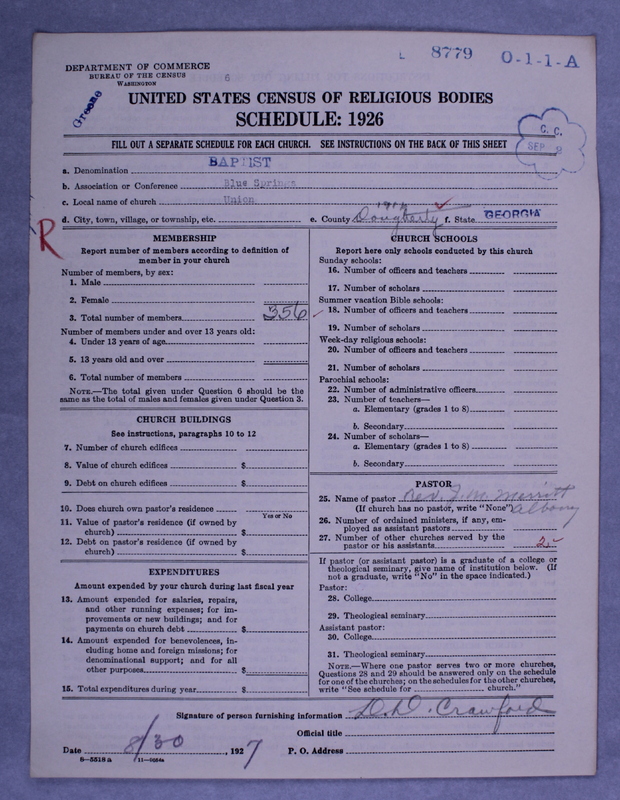 Scan of Negro Baptists: 8779