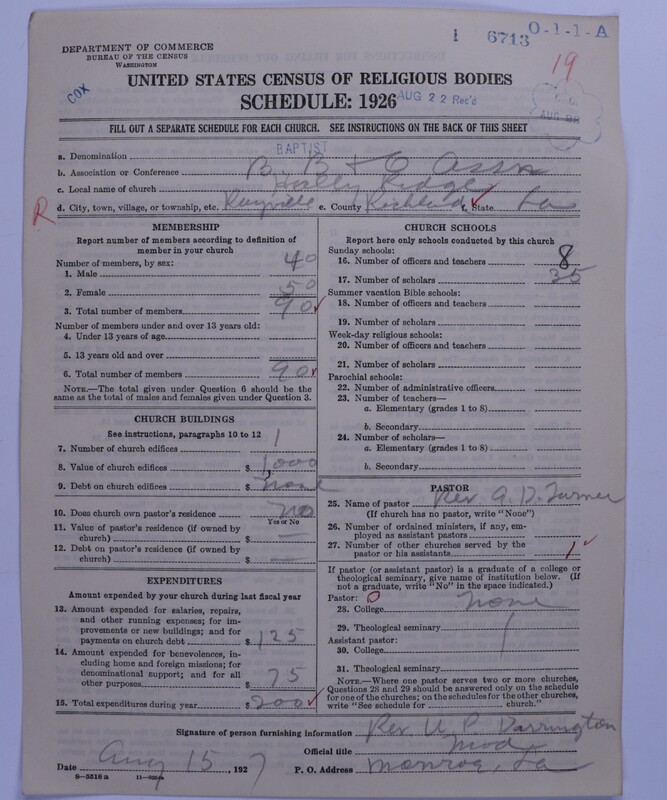 Scan of Negro Baptists: 6713