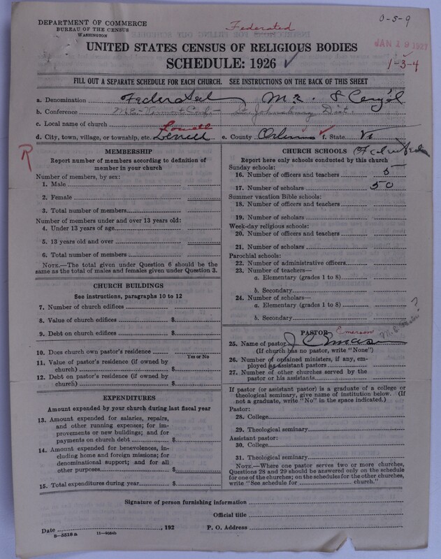 Scan of Federated Churches: 62