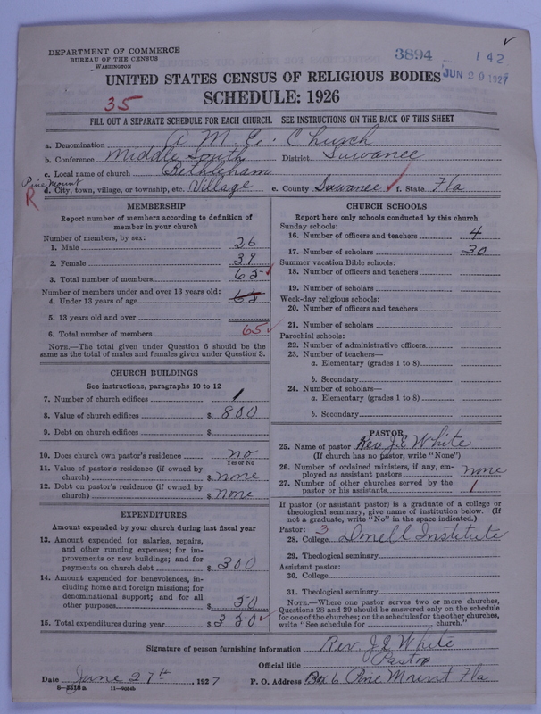 Scan of African Methodist Episcopal Church: 3894