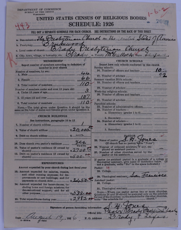 Scan of Presbyterian Church in the United States of America: 7687