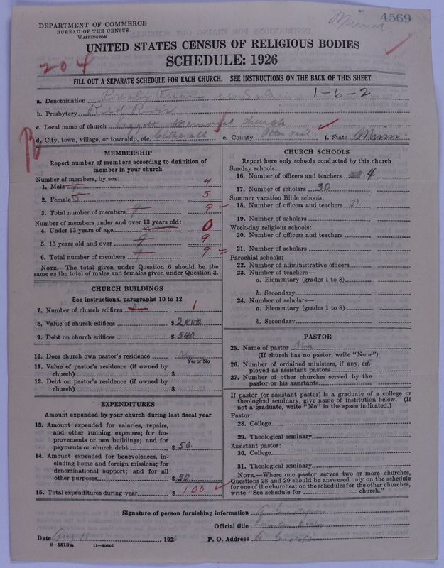 Scan of Presbyterian Church in the United States of America: 4569