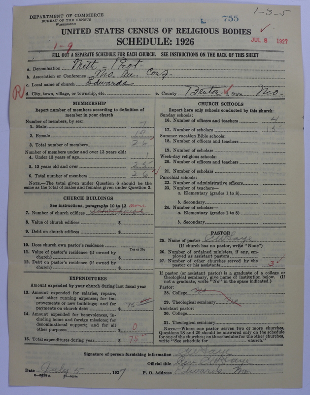 Scan of Methodist Protestant Church: 755