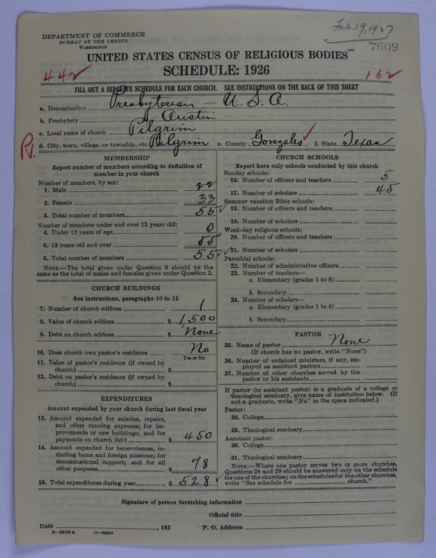 Scan of Presbyterian Church in the United States of America: 7609